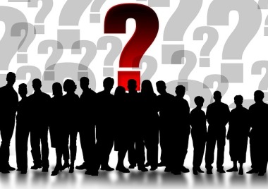 group of people with question marks